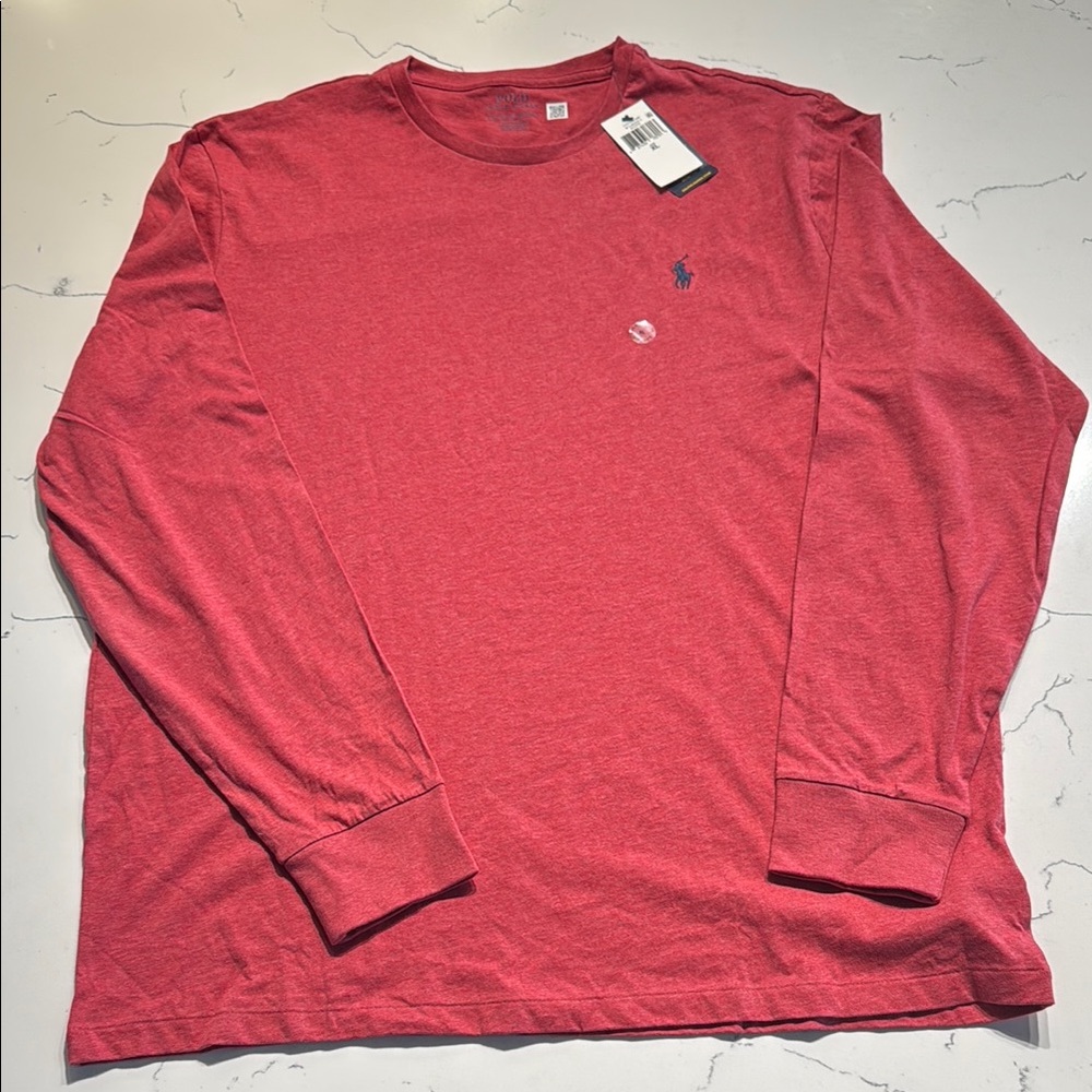 Polo by Ralph Lauren Red Long Sleeve Tee